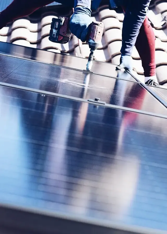 Industrial solar photovoltaic installation